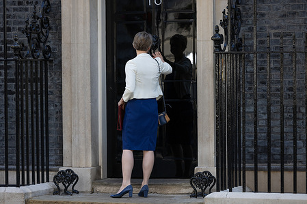 UK Secretary of State for the Home Department, Yvette Cooper arrives at No.10 Downing Street ahead of the UK France Summit.