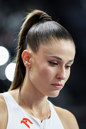 Natalia Bukowiecka of Poland seen in action during the WORLD ATHLETISC 2026: 400 Meters Women (Semi - Final) at Arena Torun.