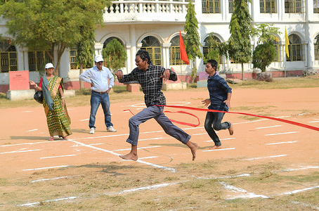 Mentally retarded children are seen running in a race during the event.
Children with disabilities participated in different sports such as forming pyramids, running and many more on the International Day of People with Disabilities at Agartala, capital of the Northeastern state of Tripura India.
International Day of People with Disabilities is an international observance promoted by the United Nations since 1992. The day aims to promoting an understanding of people with disabilities and encourage support for their dignity, rights and well-being.