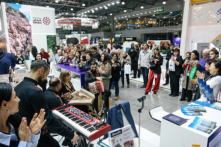 Armenia's stand is seen at the Moscow International Tourism Fair. The 32nd Moscow International Travel & Tourism Exhibition (MITT 2026), Russia’s largest B2B travel trade show, is being held from March 11 to 13 at the Crocus Expo in Moscow. The event brings together over 1,000 exhibitors from more than 30 countries and 54 Russian regions to promote destinations and discuss trends in the travel industry.