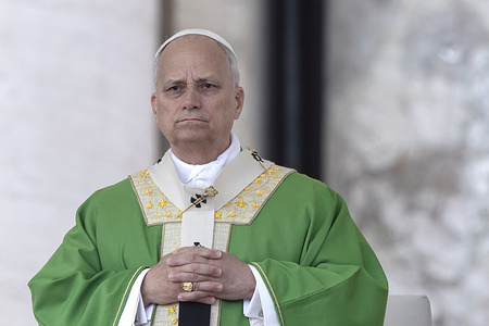Pope Leo XIV leads a Mass for the Jubilee of Marian Spirituality in St. Peter's Square at the Vatican