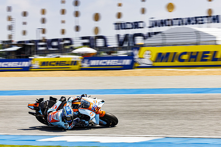 Number 79 Trackhouse Racing rider Ai Ogura seen in action for qualifying during the 2026 PT Grand Prix of Thailand at Chang International Circuit.