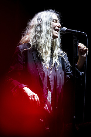 American singer-songwriter, Patti Smith, performs live on stage at the Vodafone Paredes de Coura music festival in Paredes de Coura.