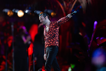 Tropico, alias Davide Petrella, performs live at Piazza del Plebiscito in Naples for the Tropico Tour 2024.