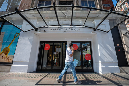 A view of the side entrance of the Harvey Nichols department store in Knightsbridge. Harvey Nichols’ flagship department store remains open as the luxury retailer faces an uncertain future. The business dates back to 1831, when Benjamin Harvey opened a small linen shop at the corner of Knightsbridge and Sloane Street. The Hong Kong-based owner, Dickson Poon put the business up for sale in June, potential buyers include Frasers Group and Next reportedly considering bids. Harvey Nichols has warned that the business may not survive another year without new investment.