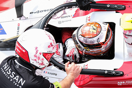 Norman Nato of Nissan Formula E seen in the Pit Lane during the Free Practice 3 of the ABB Formula E World Championship 2025 Monaco E-Prix Round 7 in Montecarlo.