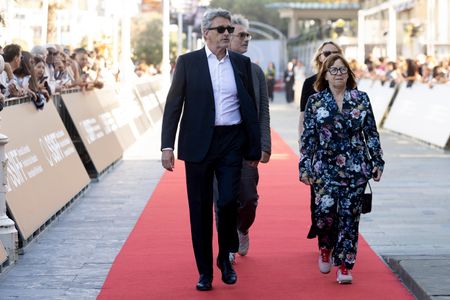 Pawel Pawlikowski (1R) attends the 'Fatherland' Red Carpet during 74st San Sebastian International Film Festival at Victoria Eugenia Theatre.