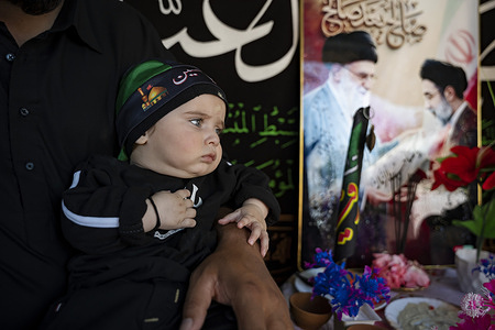 A Kashmiri Shia Muslim child performs chest-beating (matam) as he attends a Muharram procession commemorating the martyrdom of Imam Hussain and his companions in the Battle of Karbala. The ritual is a central expression of mourning observed during the Islamic month of Muharram. Muharram is the first month of the Islamic calendar. Shia Muslims observe Muharram as a period of mourning to commemorate the martyrdom of Imam Hussain, the grandson of Prophet Muhammad. Imam Hussain was martyred on the 10th day of Muharram, during the historic Battle of Karbala in 680 CE.