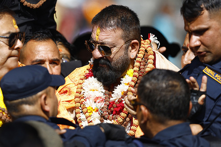 Bollywood legend Sanjay Dutt visits the sacred Pashupatinath Temple to offer prayers at one of Hinduism’s holiest shrines. The veteran actor renowned for his iconic roles spanning decades of Indian cinema as part of his visit is the inauguration ceremony of a casino, drawing attention from devotees and fans alike during his visit to the temple before his departure.
