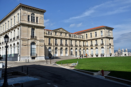 View of the Palais du Pharo in Marseille. French President Emmanuel Macron will meet Pope Francis at the Palais du Pharo in Marseille on September 23, 2023. The same day, a moment of mourning will take place with religious leaders near the Memorial dedicated to sailors and migrants lost at the sea.