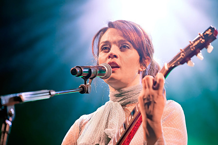 The Italian singer and songwriter, Carmen Consoli performs live at the Eutropia Festival in Rome.
