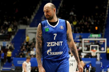 Sergey Karasev (7) of Zenit in action during the VTB United League basketball match, Regular Season, between Zenit Saint Petersburg and Avtodor Saratov at "kck Arena". Final score; Zenit 91:71 Avtodor Saratov.