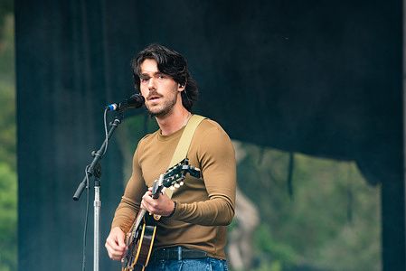 Vincent Lima performs during the Outside Lands music festival at the Golden Gate Park.