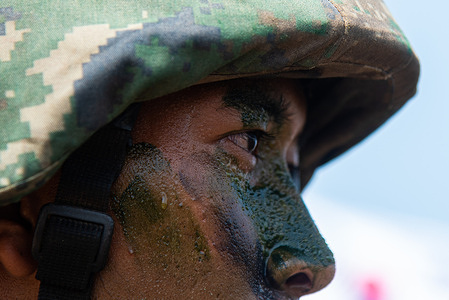 A Thai marine participates in an amphibious assault exercise as part of the Cobra Gold 2026 joint military exercise at the military base in Sattahip, Chonburi. The Cobra Gold exercise is the largest joint multilateral military exercise in Southeast Asia, co-hosted annually in Thailand by the Royal Thai Armed Forces (RTARF) and the U.S. Indo-Pacific Command.