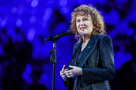 Fiorella Mannoia performs live during Music Break of the Nitto ATP Finals 2025 at Inalpi Arena in Turin.