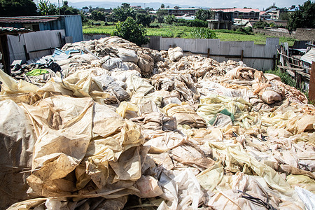 A view of greenhouse plastic waste at a collection center near Nakuru Town. With the growing demand for horticultural products such as fruits, flowers, and vegetables, grown in controlled greenhouse environments, recycling efforts are increasing to curb plastic pollution.