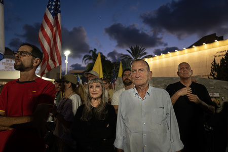 Tel Aviv Mayor Ron Huldai takes part during an anti-government rally. Waving national flags and blocking major highways, thousands of Israeli demonstrators held powerful rallies across Jerusalem and Tel Aviv to mark exactly 1,000 days since the October 7 massacre. The protesters vehemently accused the government of systemic failures that left the country vulnerable to the attack, demanding the immediate launch of an independent state commission of inquiry—a move they assert Prime Minister Benjamin Netanyahu's coalition is actively blocking to shield itself from official blame.