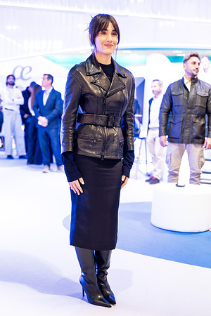 Spanish singer and actress Aitana Ocaña Morales, seen during the presentation at FITUR of the Air Europa plane.