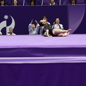 Yeo Seojeong, South Korean gymnast competes during the Women’s Artistic Gymnastics Team Final at the 20th Asian Games Aichi-Nagoya 2026 in Japan.