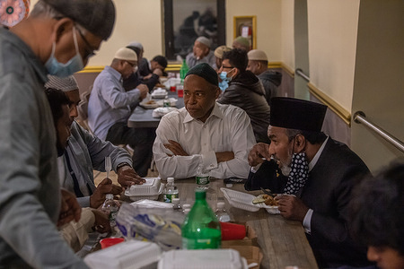 New York City mayoral candidate Eric Adams attends the Iftar meal at the Masjid Ar-Rahman mosque in the Queens Village neighborhood of the Queens borough of New York City.
Mr. Eric Adams who is the Brooklyn Borough President and New York City mayoral candidate joined Muslim worshipers at the Masjid Ar-Rahman mosque for the Friday Maghrib (Islamic prayer at sunset) and the Iftar meal. Ramadan is the ninth month of the Islamic calendar, observed by Muslims as a month of fasting, prayer, reflection and community service.