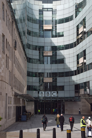 General view of Broadcasting House, the BBC headquarters in Central London. Former Google boss Matt Brittin is expected to replace Tim Davie as Director General.
