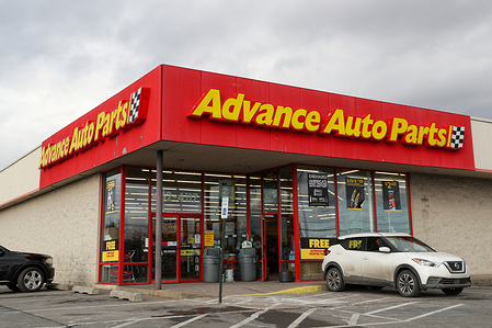 An exterior view of a Advance Auto Parts store in Shenandoh, Pennsylvania. Advance Auto Parts, Inc. is an automotive aftermarket parts provider which operates more than 4,700 stores.