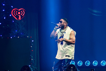 Nelly performs during iHeartRadio 106.1 KISS FM's Jingle Ball 2025 at Dickies Arena