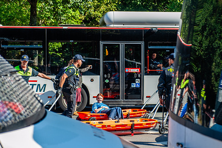 A climate activist is seen being arrested by Dutch officers. Several climate organizations organized a school strike against fossil fuels. This strike is organized as a part of more than 400 actions organized around the globe fighting for the end of fossil fuels. The protest counted on a procession of teachers from universities around the country who supported the demonstration. This demonstration occurred close to the A12 highway, where Extinction Rebellion protesters have been blocking the road daily. The protests are scheduled just before the United Nations Climate Ambition Summit, taking place on September 20, 2023 in New York.