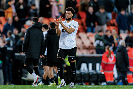 Arnaut Danjuma (Valencia CF) seen during the LaLiga EA Sports game between teams of Valencia CF and Real Madrid CF at Mestalla stadium. Final score; Valencia CF 0:2 Real Madrid CF