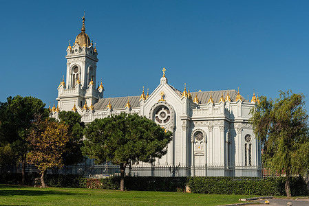 The Bulgarian, St Stephen or Iron Church on the banks of the Golden Horn in the Balat neighborhood.