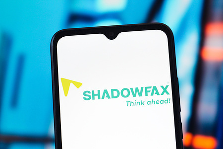 In this photo illustration, the Shadowfax Technologies logo is seen displayed on a smartphone screen.