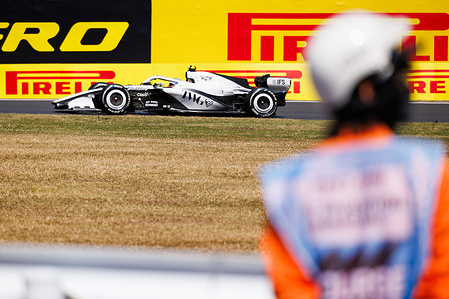 Valtteri Bottas of Finland drives the (77) Cadillac Formula 1 Team CA01 during practice session one ahead of the F1 Grand Prix of Japan at the Suzuka Grand Prix Circuit.