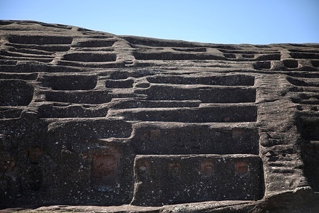 El Fuerte de Samaipata, a Pre-Columbian archaeological site and UNESCO World Heritage Site, in Santa Cruz, is pictured. The archaeological site features leftovers of three different cultures: Chanè, Inca, and Spanish.