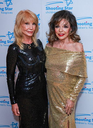 Susie Vanner and Dame Joan Collins seen attending the Shooting Star Ball in aid of Shooting Star Children's Hospices at the Royal Lancaster Hotel.