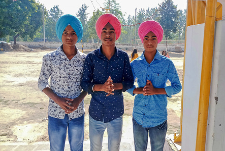 Sikh devotees are seen praying outside Gurdwara or a Sikh temple during the occasion of the 550th birth anniversary of Guru Nanak Dev in Mohali.
Sikhism was founded in the 15th century by Guru Nanak, who broke away from Hinduism, India’s dominant religion, He preached the equality of races and genders and the rejection of image-worship and the caste system.