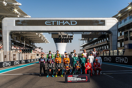 End of year F1 drivers photograph at the Yas Marina Circuit for the Formula One Abi Dhabi Grand Prix