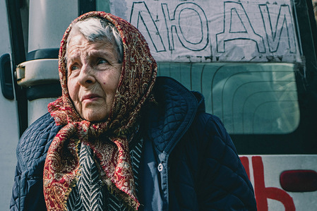 Ukrainian women from Irpin just arrived in safety. People from Irpin and Bucha are getting evacuated to the evacuation center in Kyiv. Many of them have lost their home and family members. Russian forces managed to enter these two cities and were fully liberated at the end of March.