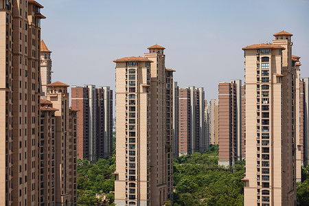 Some of the Chinese residential buildings stand in Changzhou. China's property industry, worth 10 trillion yuan ($1.5 trillion) and involving scores of subsectors across the supply chain, has been a key underpinning for the economy. Official data showed that the industry's value-added output accounted for 6.8 percent of the country's gross domestic product in 2021.