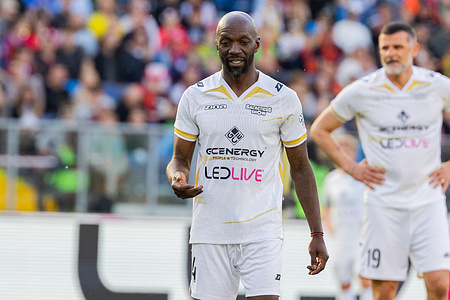 Claude Makelele seen during the Galacticos Show 2026 Poland friendly match between Samurai Team and Gladiator Team at Superauto.pl Silesian Stadium. The Galacticos Show 2026 Poland is an exhibition match of former football stars. Final score; Samurai Team 9:4 Gladiator Team.