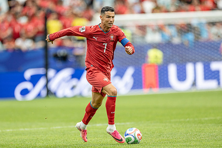 Cristiano Ronaldo of Portugal seen in action during FIFA World Cup 2026 football match between Portugal and DR Congo at NRG Stadium (Houston). Final score; Portugal 1:1 DR Congo.
