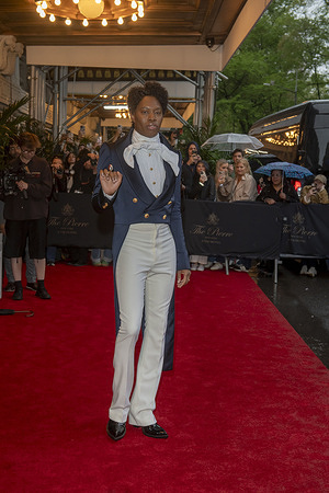 New York, United States - 05/05/2025 16:37:47: Jeremy O'Harris departs the Pierre Hotel for 2025 Met Gala in New York City.