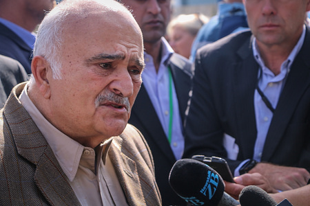 Jordanian Prince El Hassan bin Talal seen speaking to the media while attending the reopening of the Masjid Al Noor mosque
Around 50 people has been reportedly killed in the Christchurch mosques terrorist attack shooting targeting the Masjid Al Noor Mosque and the Linwood Mosque.