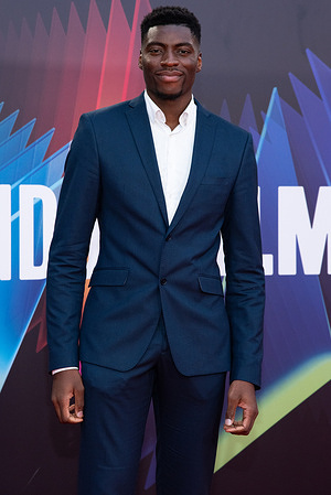 Jesse Chuku attends the "King Richard" UK Premiere, 65th BFI London Film Festival at The Royal Festival Hall.
