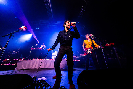 Justin Young of The Vaccines performs live at Magazzini Generali in Milano.