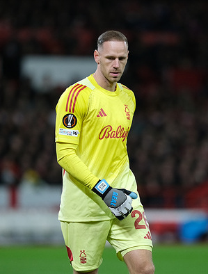 Matz Sels of Nottingham Forest seen during the UEFA Europa league football match between Nottingham Forest and FC Porto. Final Score; Nottingham Forest 2-0 FC Porto