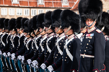 The Royal Life Guard are lined up to receive Denmark’s King Frederik X prior to the King's Watch (Danish: Kongens Ur) an Anniversary Parade at the Rosenborg Barracks. The Danish monarch presented the King’s Watch at the event, an award given to a guard recognized as an exceptionally good comrade and skilled soldier.