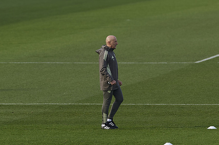 Antonio Pintus, the physical trainer of Real Madrid CF, looks on during a training session at Ciudad Real Madrid, on the eve of the Spanish Cup, Copa del Rey Round of 16 football match between Albacete Balompie and Real Madrid CF.