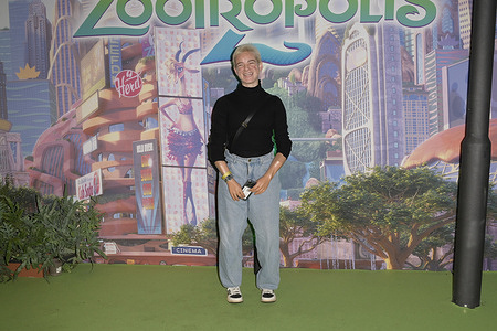 Bebe Vio attends the Disney movie premiere Zootropolis 2 green carpet at The Space Cinema Moderno.