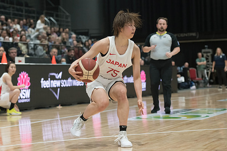Nanako Todo of Japan Women's Basketball Team seen during Game 1 of the Friendly International Women Series match between Australia Women's Basketball Team against the Japan Women's Basketball Team at Quay Centre. Final score; Australia 70:66 Japan.