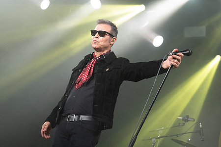 José Antonio García from group 091 performs during his Festival Inverfest concert at the Circo Price in Madrid, Spain
